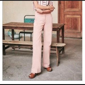 Rose Pantalon Martin trouser from Sezane, size 8 (USA). NWT